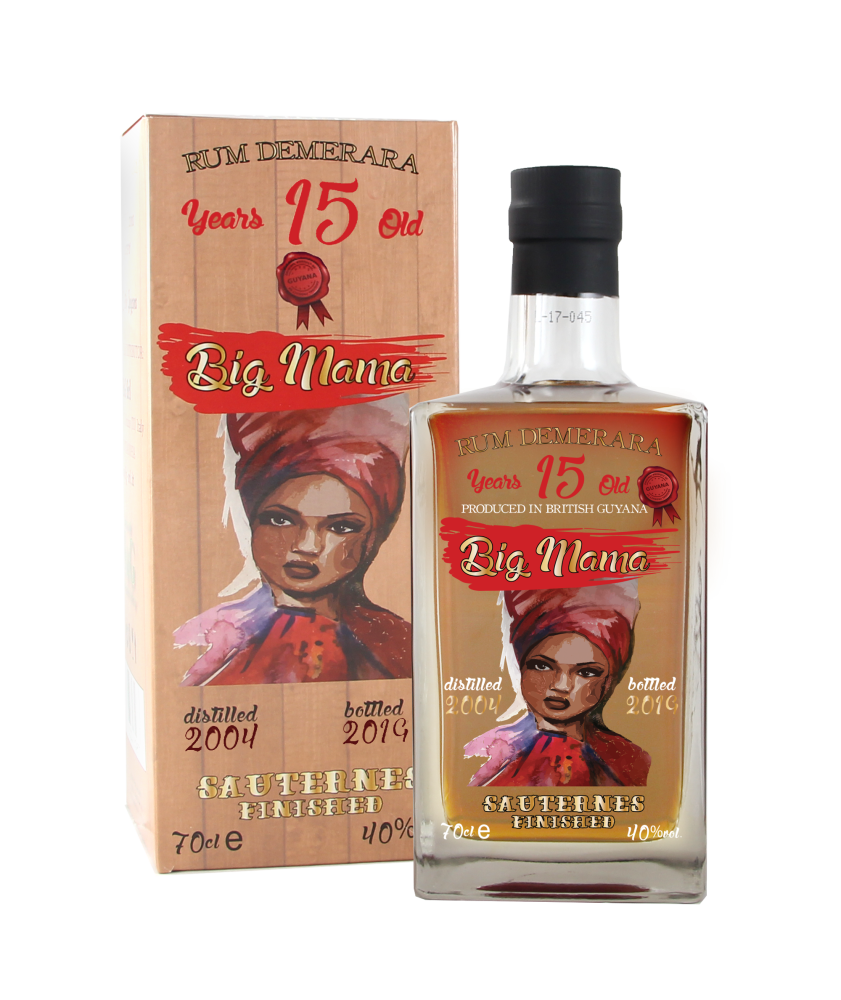 Big MAMA Rum 15 y.o. Rum Demerara Sauternes Finished 2004 0.70L, 40.0%, gift