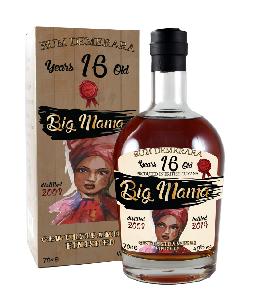 Big MAMA Rum 16 y.o. GEWURZTRAMINER FINISHED 0.70L, 40.0%, gift