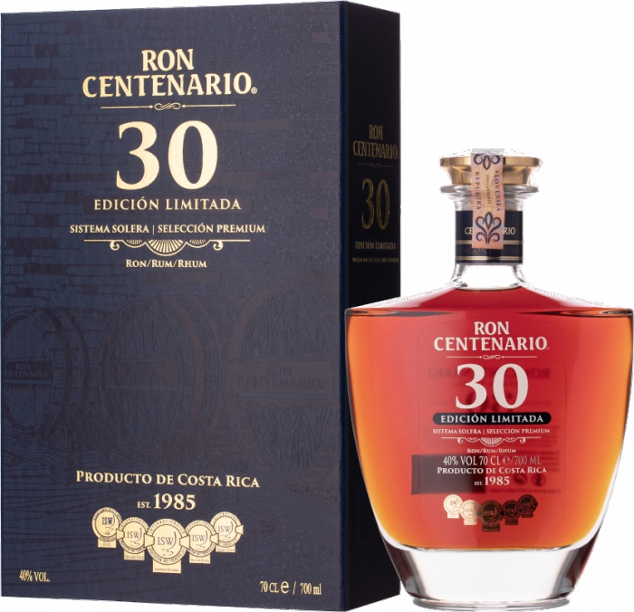 Centenario ron 30 Anos Edición Limitada 0.70L, 40.0%, gift