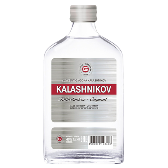 Kalashnikov Vodka Premium Flask 0.25L, 40.0%